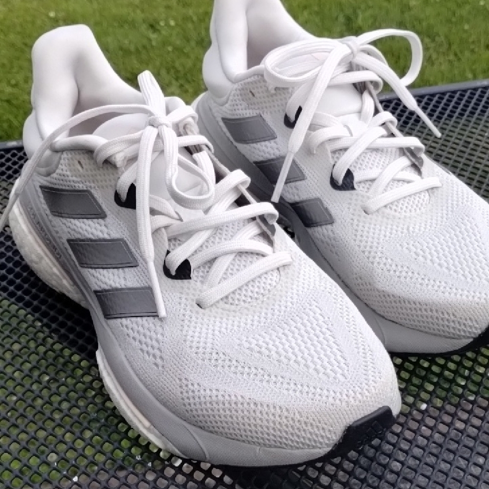 Adidas White and Black Running Shoes